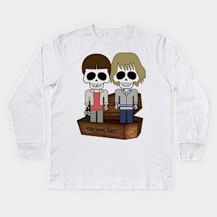 "Bone Idols" Casket No.24 - Dead And Deader Kids Long Sleeve T-Shirt